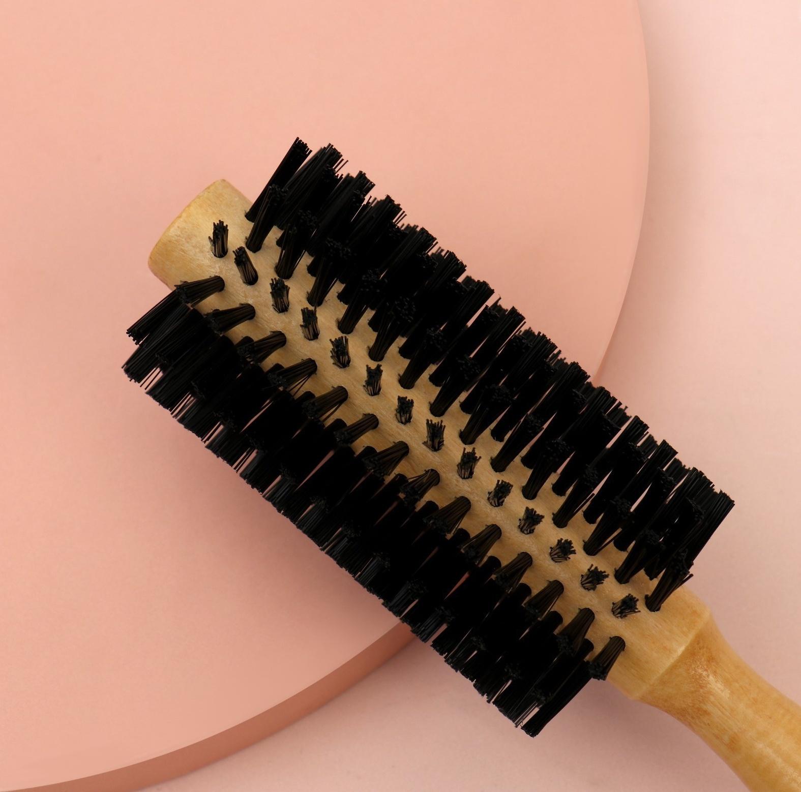 Брашинг «Натурель», d = 1,9/5 × 22 см, искусственная щетина, цвет «светлое дерево»