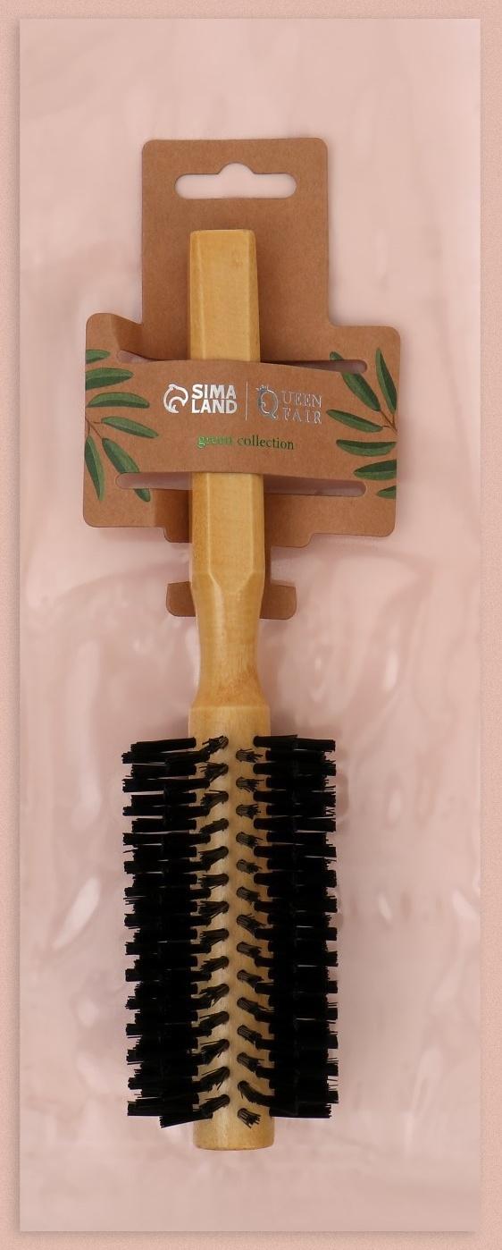 Брашинг «Натурель», d = 1,9/5 × 22 см, искусственная щетина, цвет «светлое дерево»