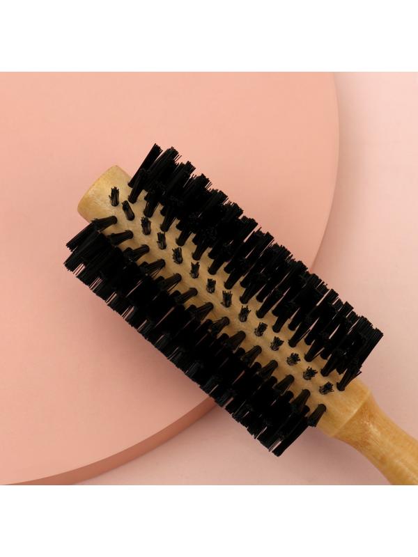 Брашинг «Натурель», d = 1,9/5 × 22 см, искусственная щетина, цвет «светлое дерево»