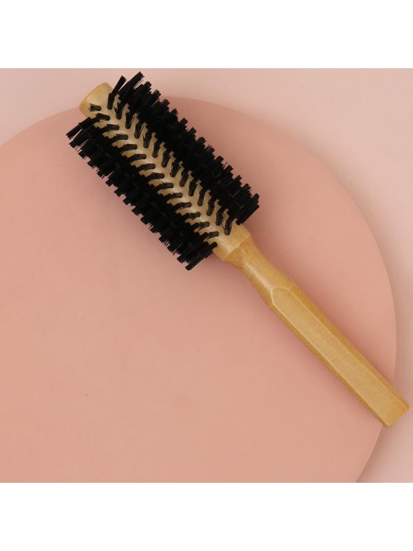 Брашинг «Натурель», d = 1,9/5 × 22 см, искусственная щетина, цвет «светлое дерево»