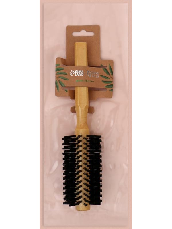 Брашинг «Натурель», d = 1,9/5 × 22 см, искусственная щетина, цвет «светлое дерево»