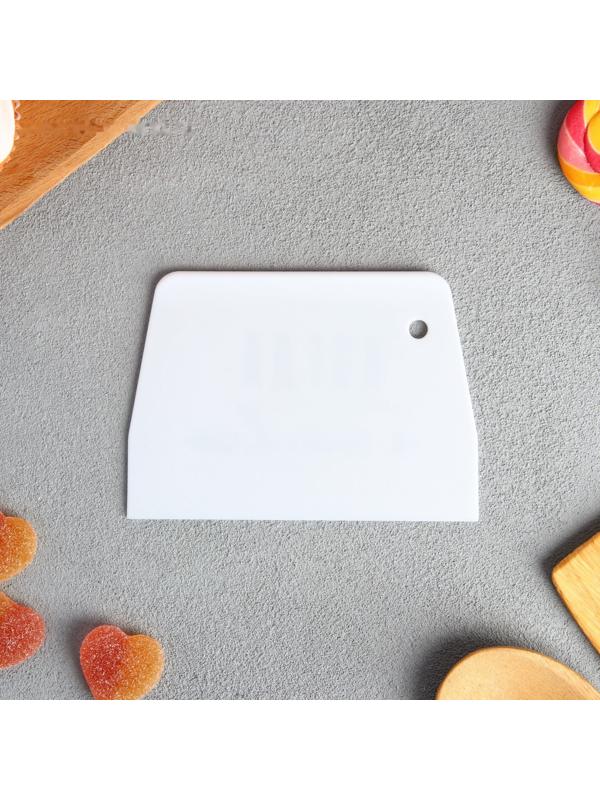 Кондитерский шпатель пластик «Готовлю», 9.2 х 0.2 х 13 см