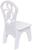 Стул «Скрипичный ключ» с фрезерованной спинкой, цвет белый, жесткий