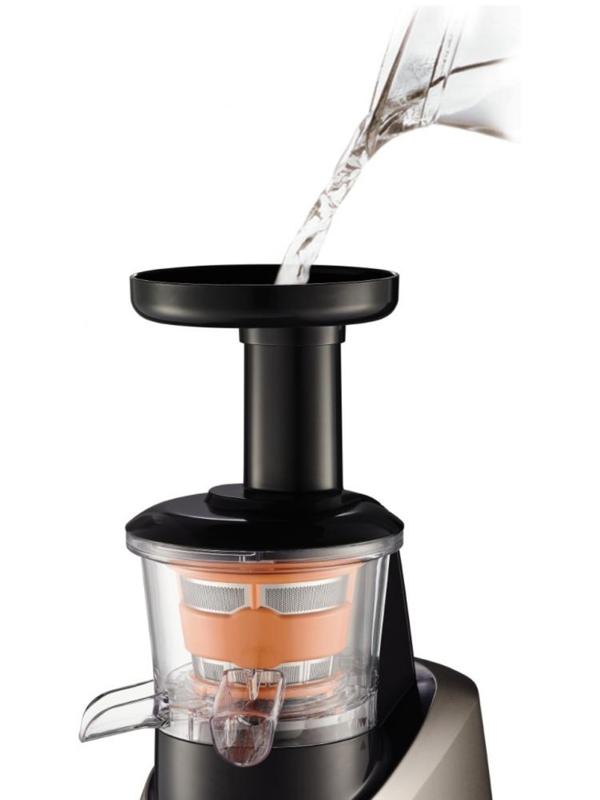 Соковыжималка Moulinex ZU255B10, шнековая, 200 Вт, 0.8 л, серебристая