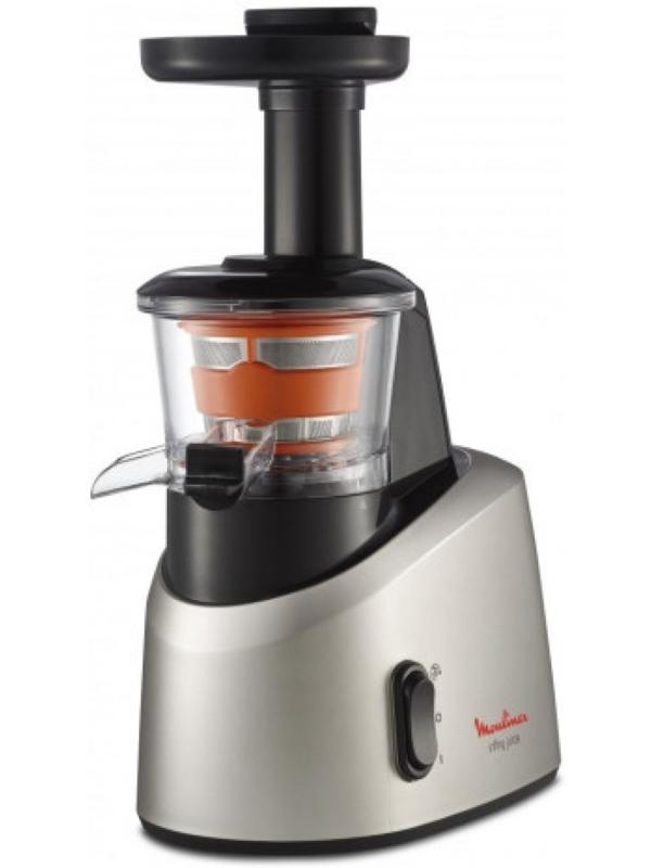 Соковыжималка Moulinex ZU255B10, шнековая, 200 Вт, 0.8 л, серебристая