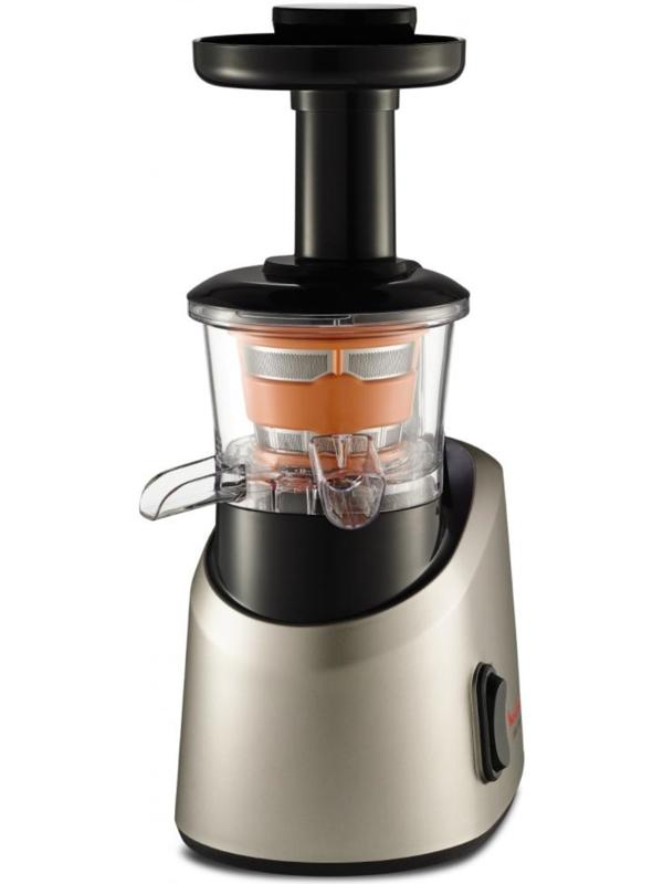 Соковыжималка Moulinex ZU255B10, шнековая, 200 Вт, 0.8 л, серебристая