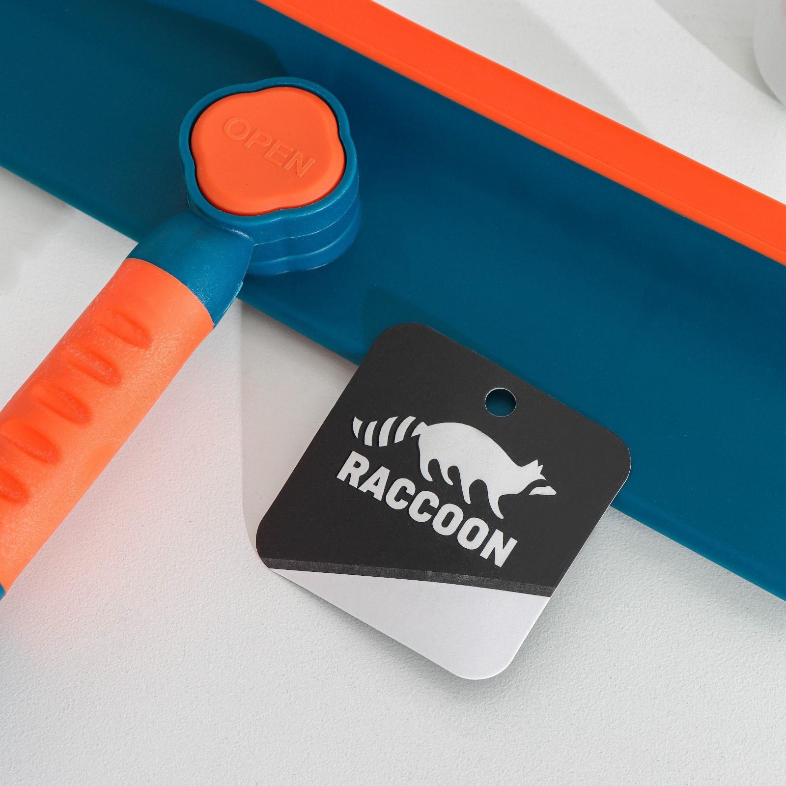 Окномойка с насадкой из микрофибры Raccoon, стальная телескопическая ручка, 28×7×68(102) см, цвет МИКС