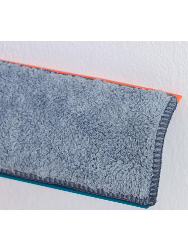 Окномойка с насадкой из микрофибры Raccoon, стальная телескопическая ручка, 28×7×68(102) см, цвет МИКС