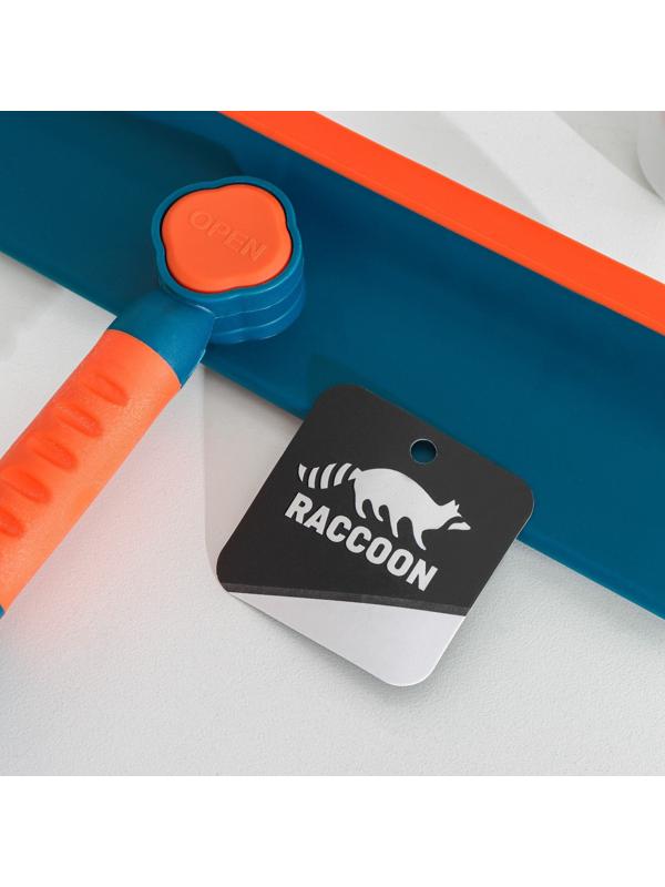 Окномойка с насадкой из микрофибры Raccoon, стальная телескопическая ручка, 28×7×68(102) см, цвет МИКС