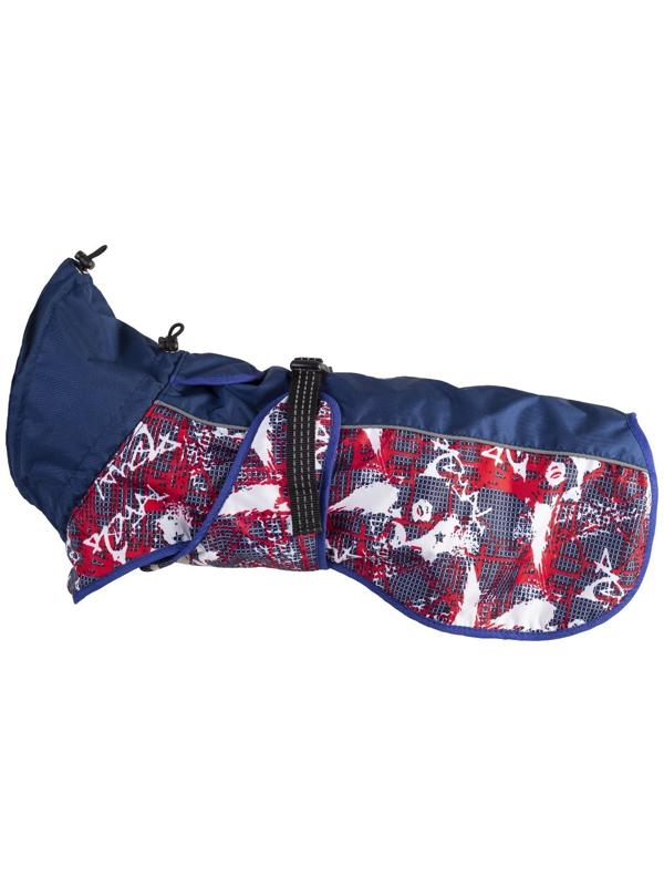 Попона для собак №4 с подкладкой из трикотажной сетки (ДС 40 см) красная