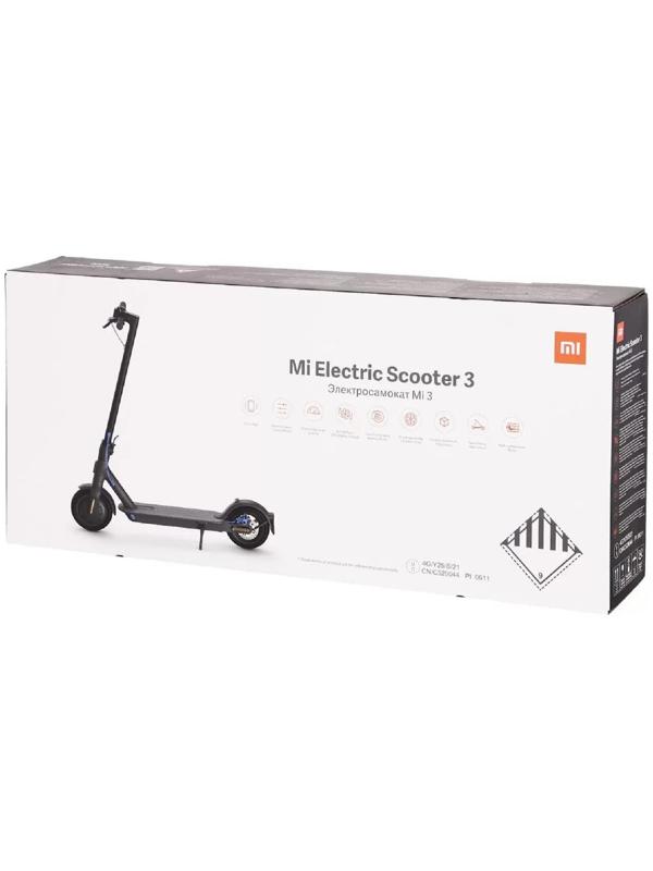 Электросамокат Xiaomi Mi Electric Scooter 3 (BHR4854GL), до 25 км/ч, 7650 мАч, IP54, черный
