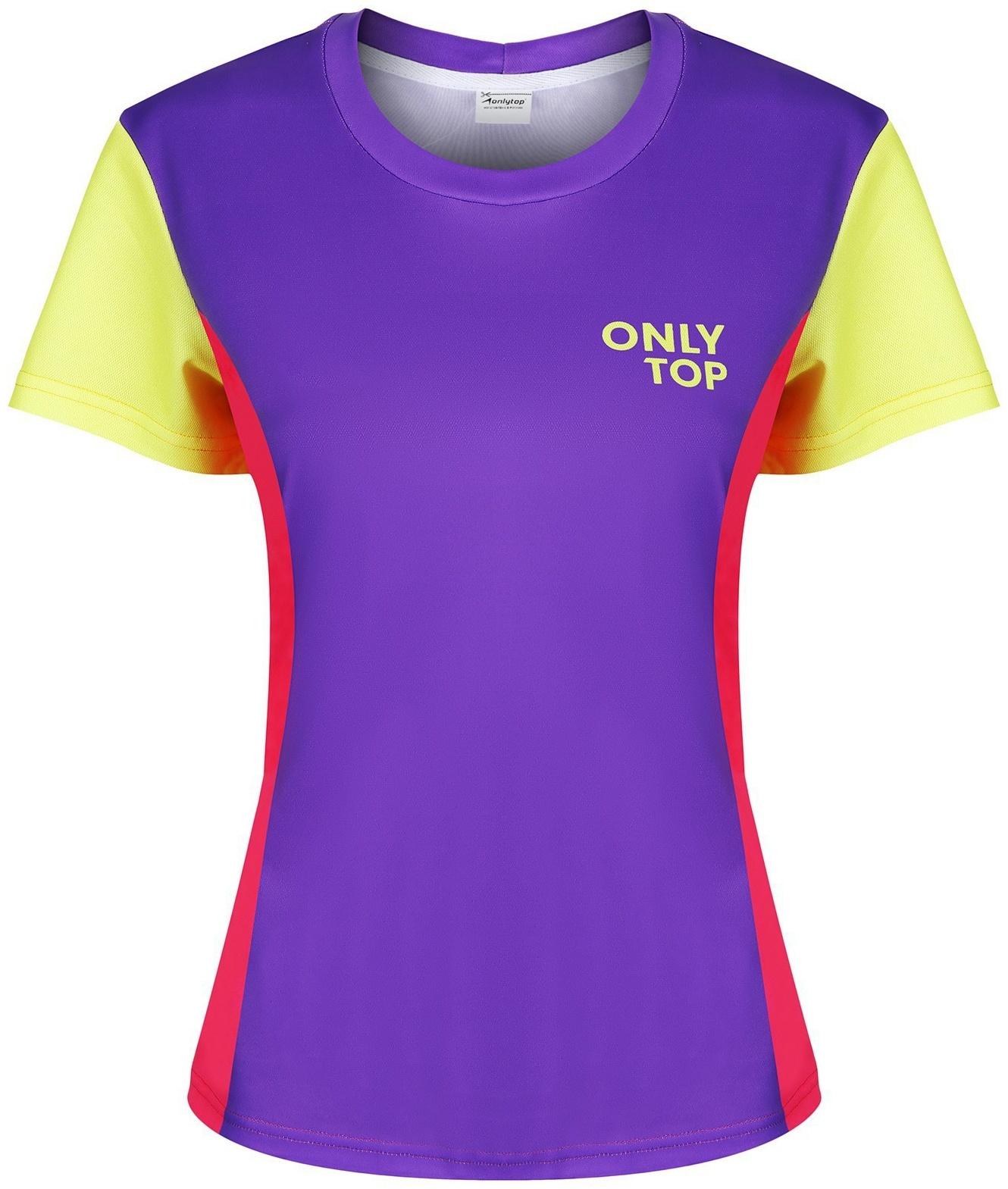 Футболка спортивная ONLYTOP woman, р. 42