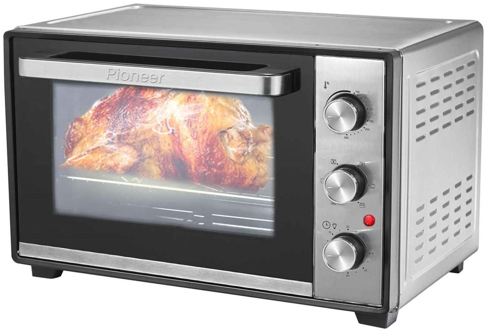 Мини-печь Pioneer MO5020G, 1600 Вт, 6 режимов, 38 л, цвет серебристый