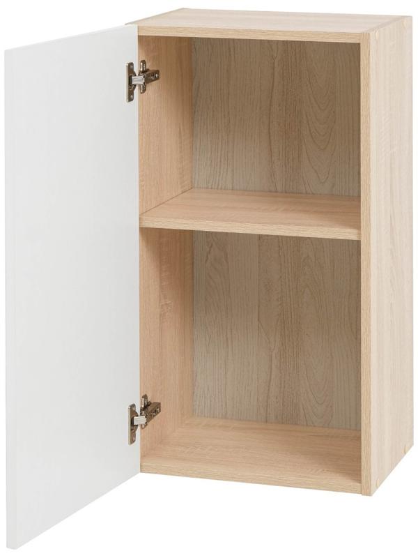 Шкаф навесной Квадро 400х310х720, Дуб сонома/Нубук Милк