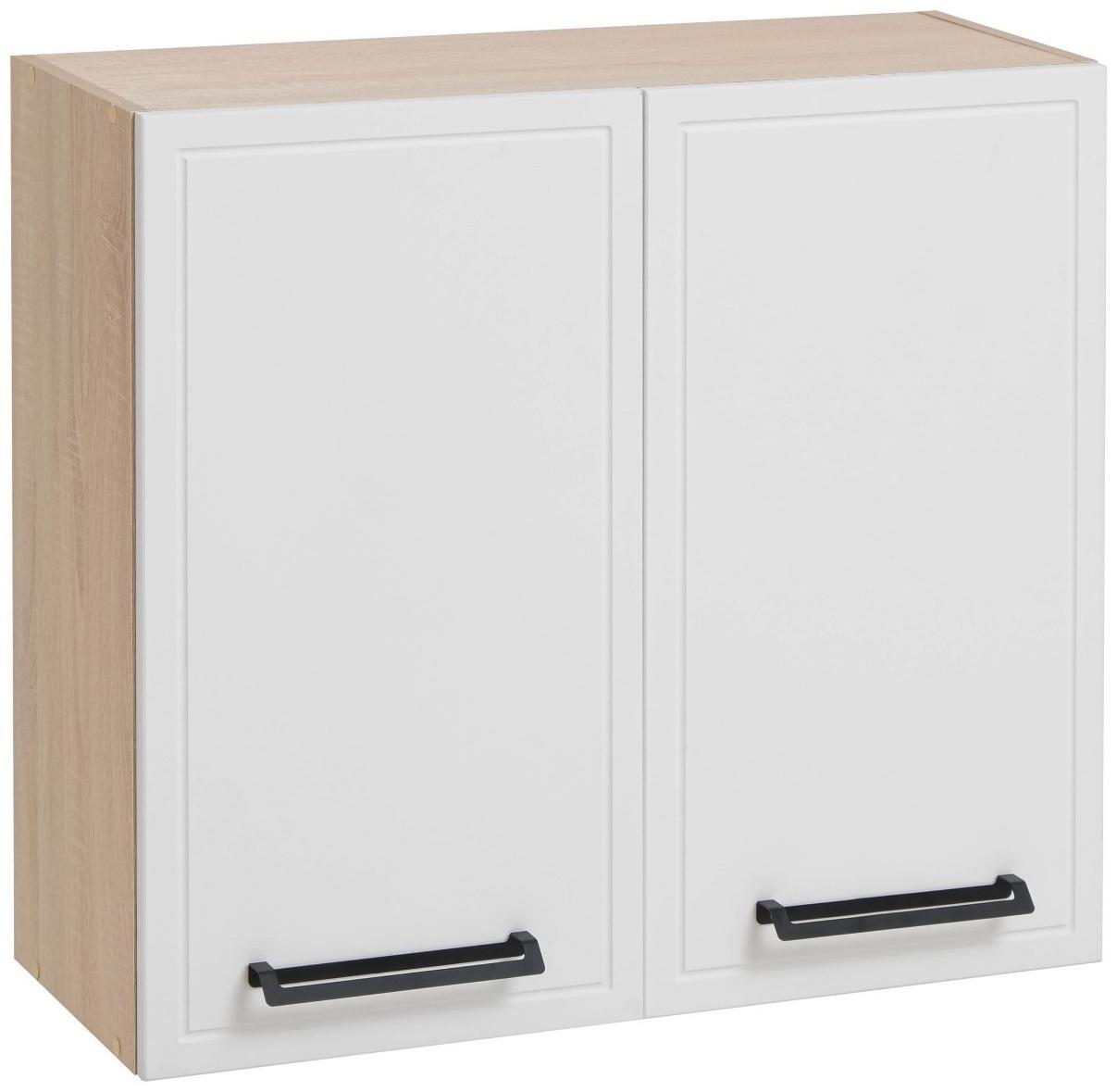 Шкаф навесной Квадро 800х310х720, Дуб сонома/Нубук Милк