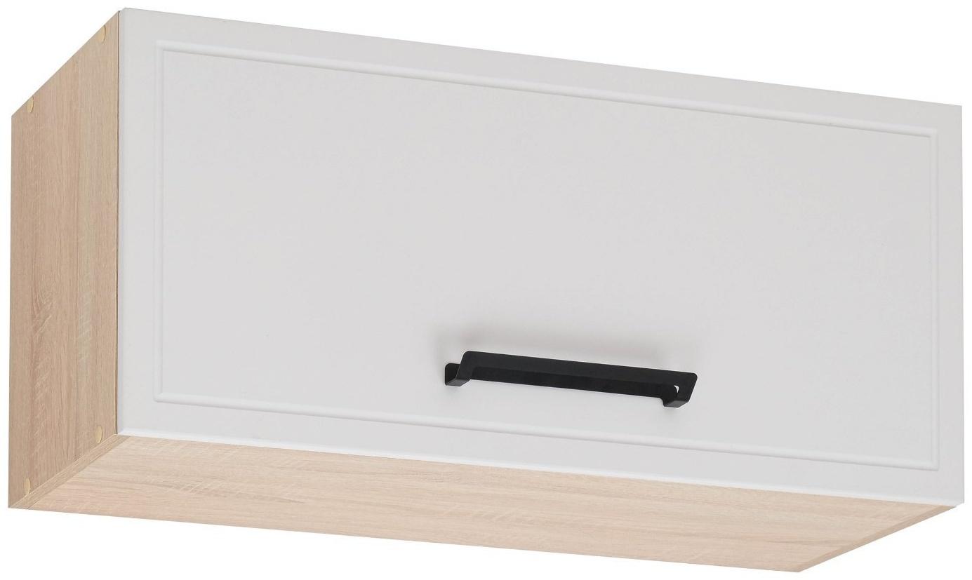 Шкаф навесной Квадро 800х310х360, Дуб сонома/Нубук Милк