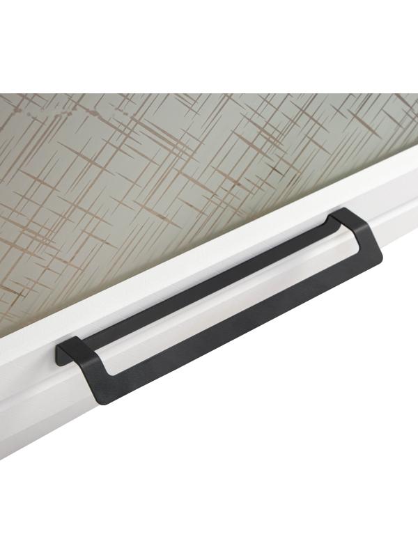 Шкаф-ветрина навесной Квадро 800х310х360, Дуб сонома/Нубук Милк