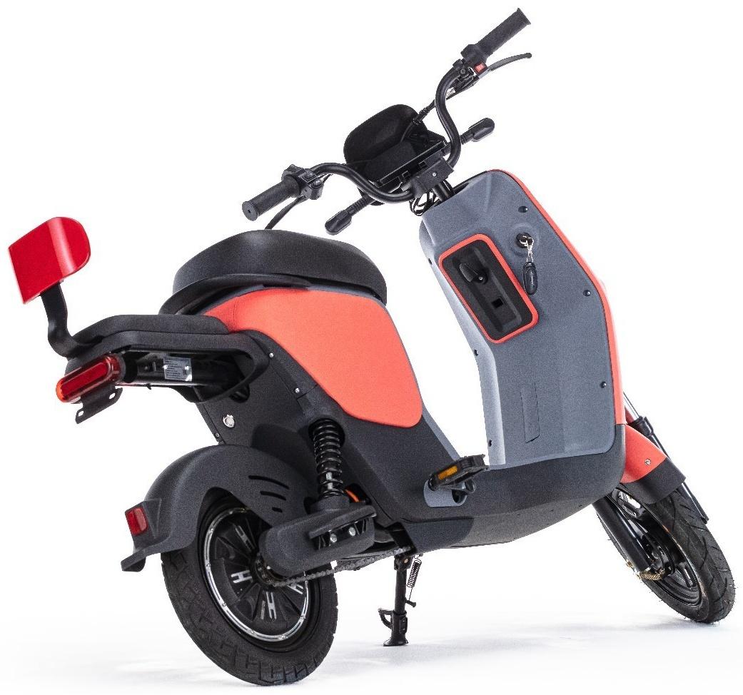 Электроскутер E-NOT PRO 4812, черный, серый, красный