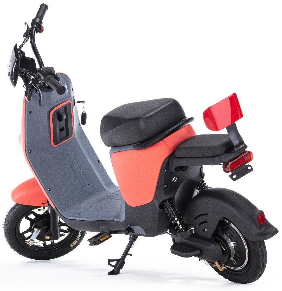 Электроскутер E-NOT PRO 4812, черный, серый, красный