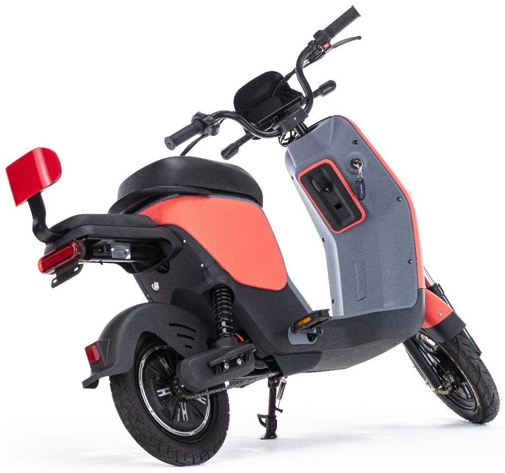 Электроскутер E-NOT PRO 4820, черный, серый, красный