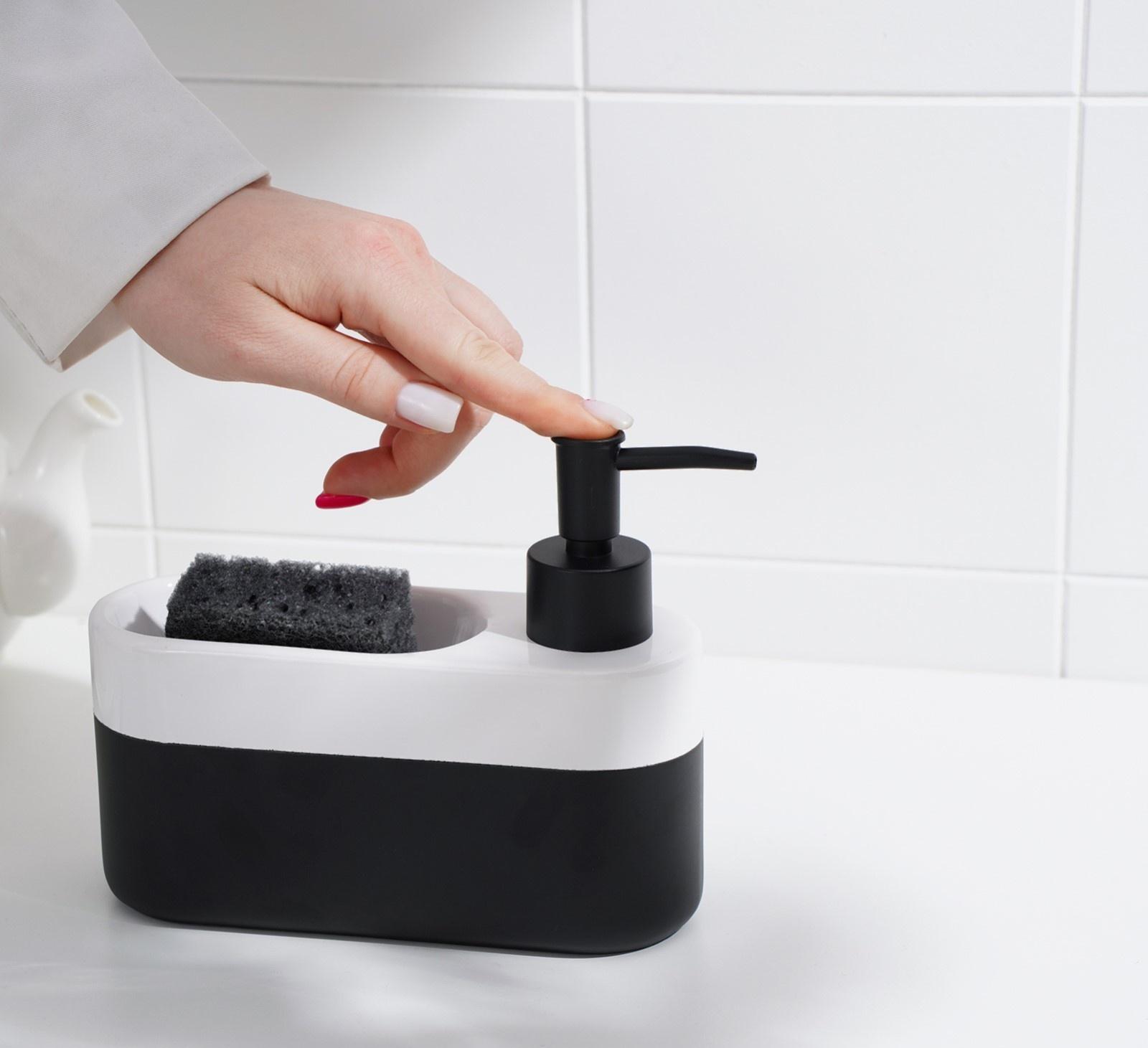 Дозатор для мыла с подставкой для губки SAVANNA Lines, 400 мл