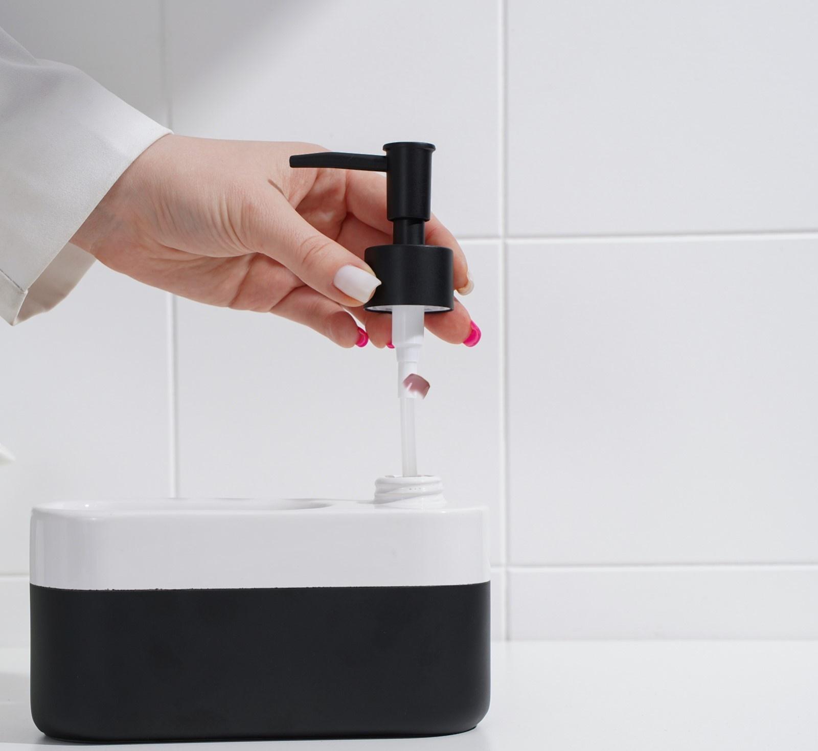 Дозатор для мыла с подставкой для губки SAVANNA Lines, 400 мл