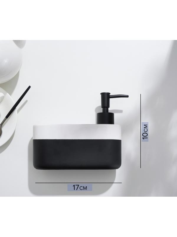 Дозатор для мыла с подставкой для губки SAVANNA Lines, 400 мл