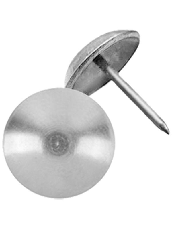 Гвозди ТУНДРА, декоративные, 19х22 мм, хром, 50 шт