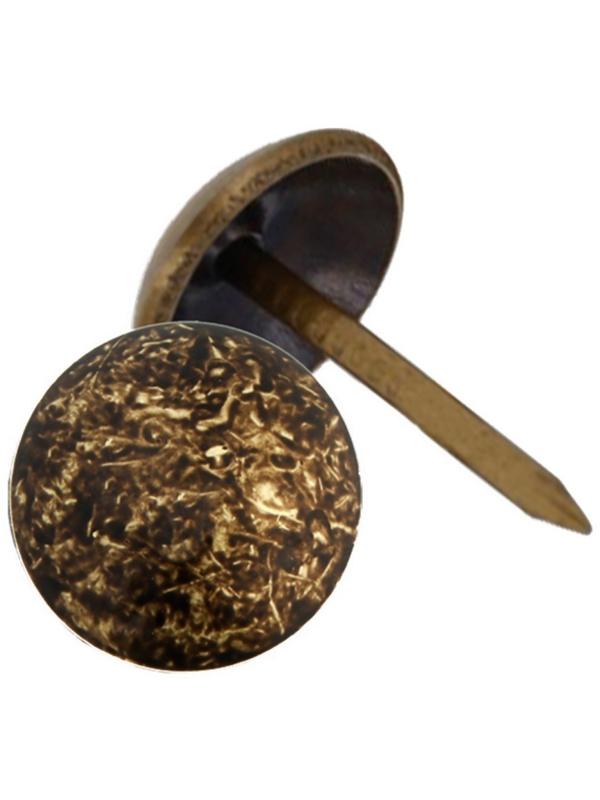 Гвозди ТУНДРА, декоративные, 11х17 мм, античная бронза, 50 шт