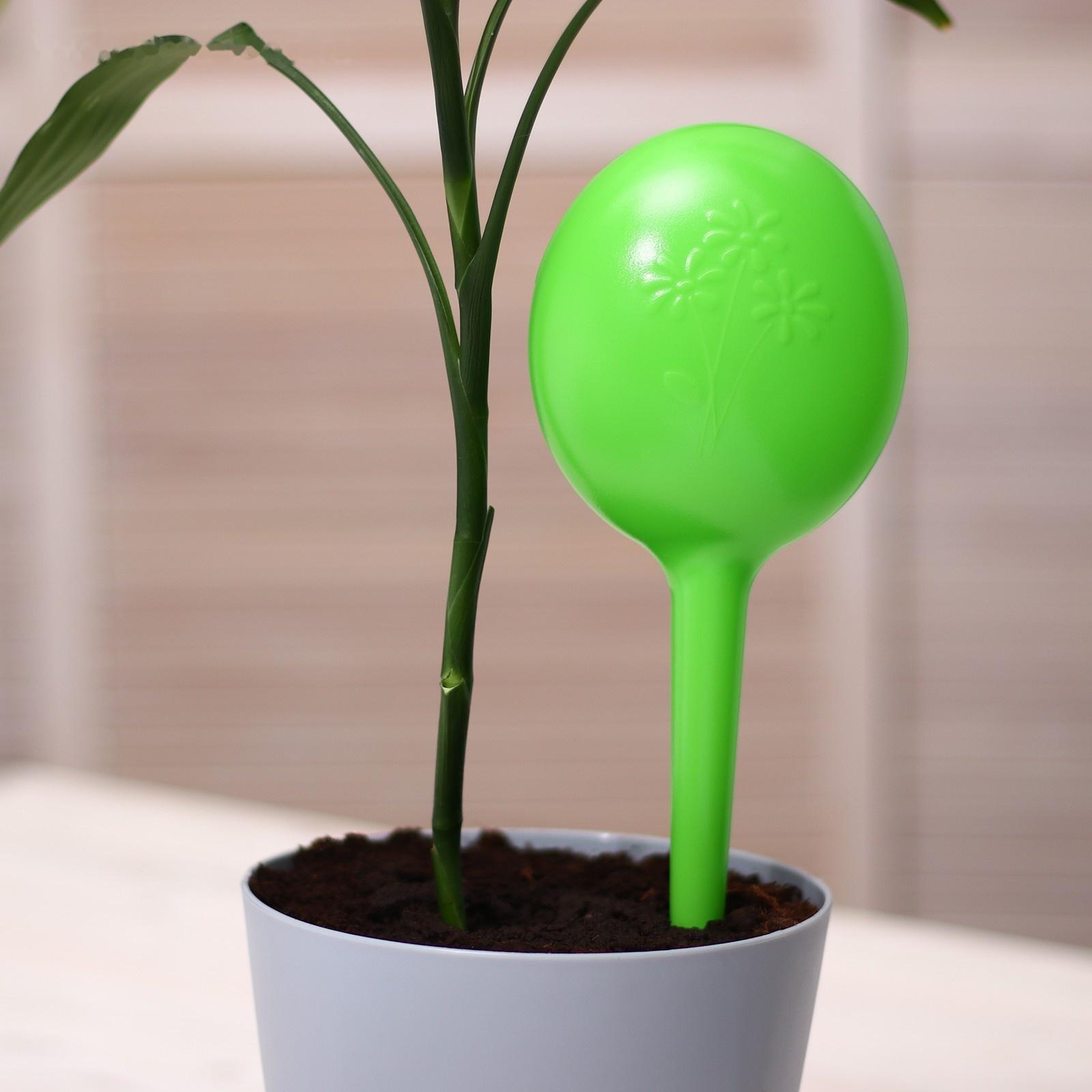 Автополив для домашних растений Greengo 380 мл, зелёный, 2 шт., пластиковый, высота 28 см