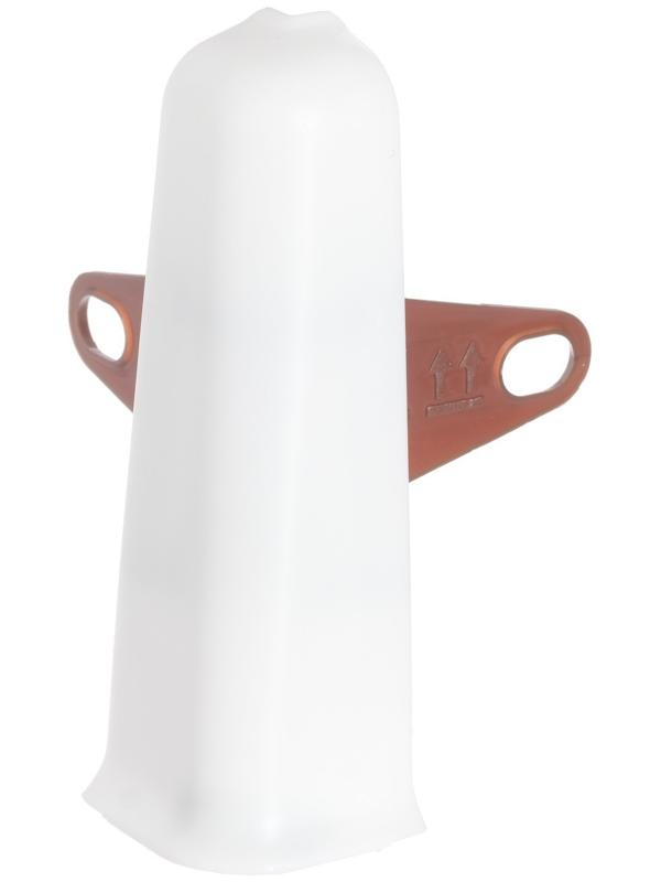 Угол наружный (внешний) с крепежом для плинтуса 85мм 