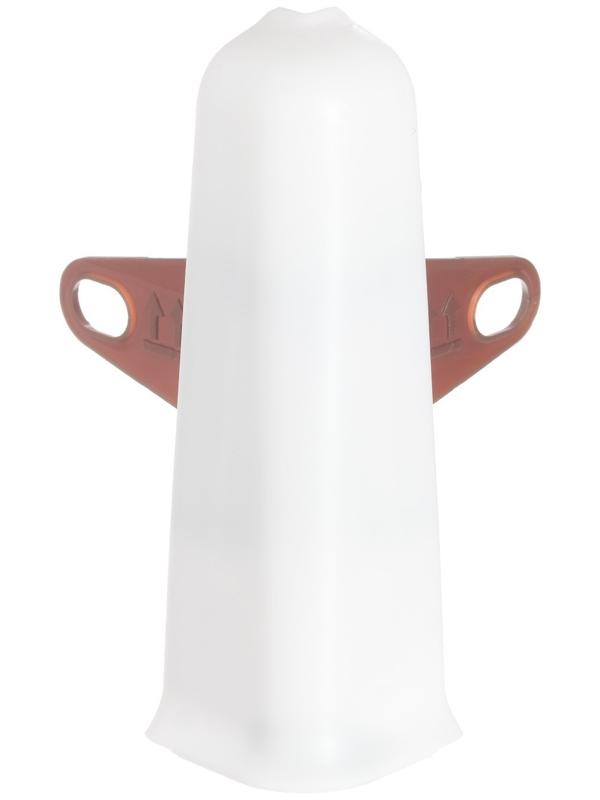 Угол наружный (внешний) с крепежом для плинтуса 85мм 