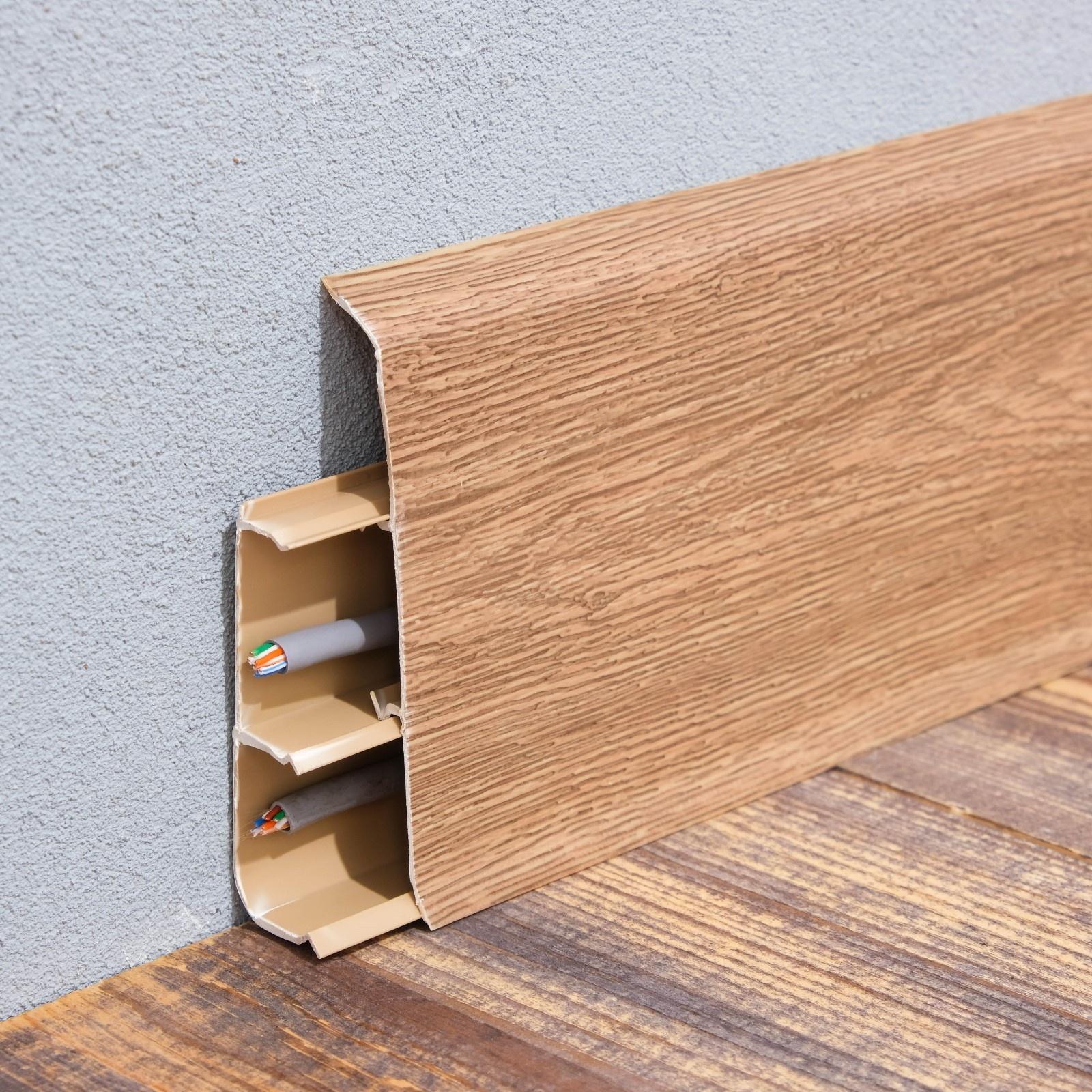 Плинтус напольный 85мм 2,2м 