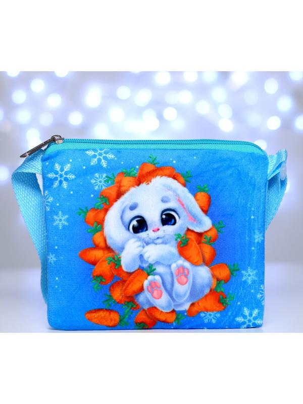 Сумка детская «Зайка в морковке», 18×16 см