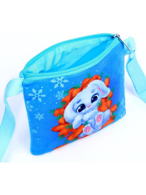 Сумка детская «Зайка в морковке», 18×16 см