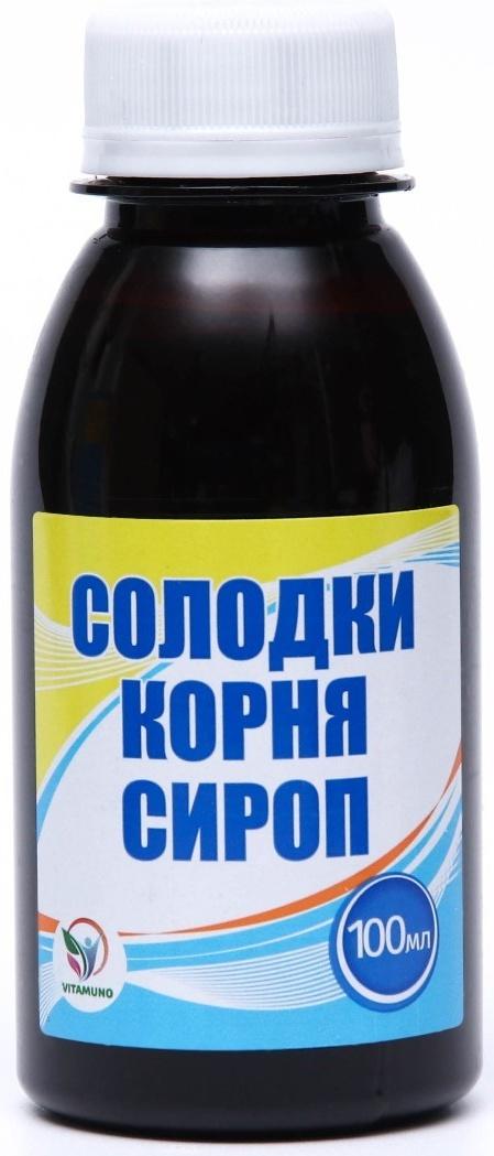 Сироп корня солодки Vitamuno, с витамином С, 100 мл