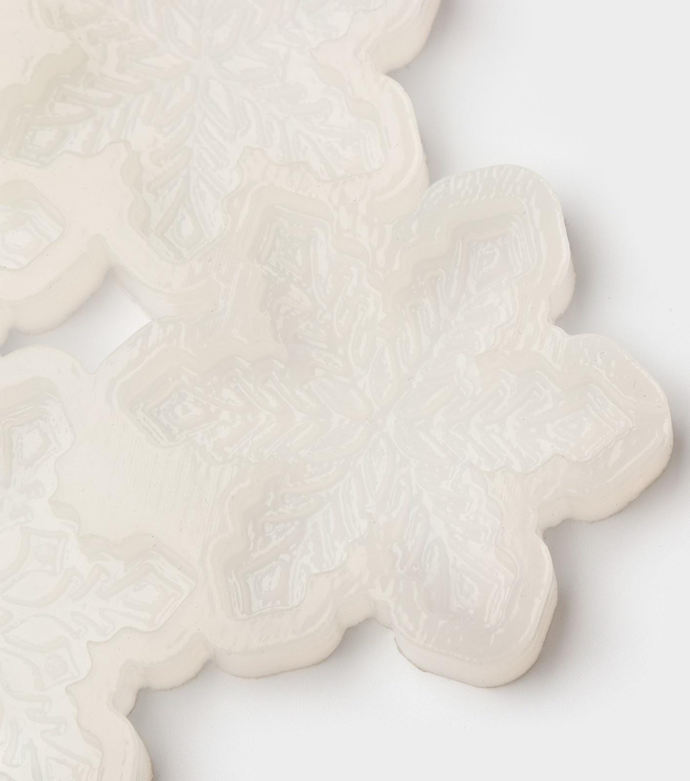 Силиконовый молд для леденцов и шоколада «Снежинки», 17×10×0,8 см, d=5 см, d=4,5 см, цвет прозрачный