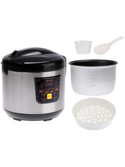 Мультиварка МАТРЁНА MA-011, 900 Вт, 5 л, 11 программ, антипригарное покрытие, чёрная