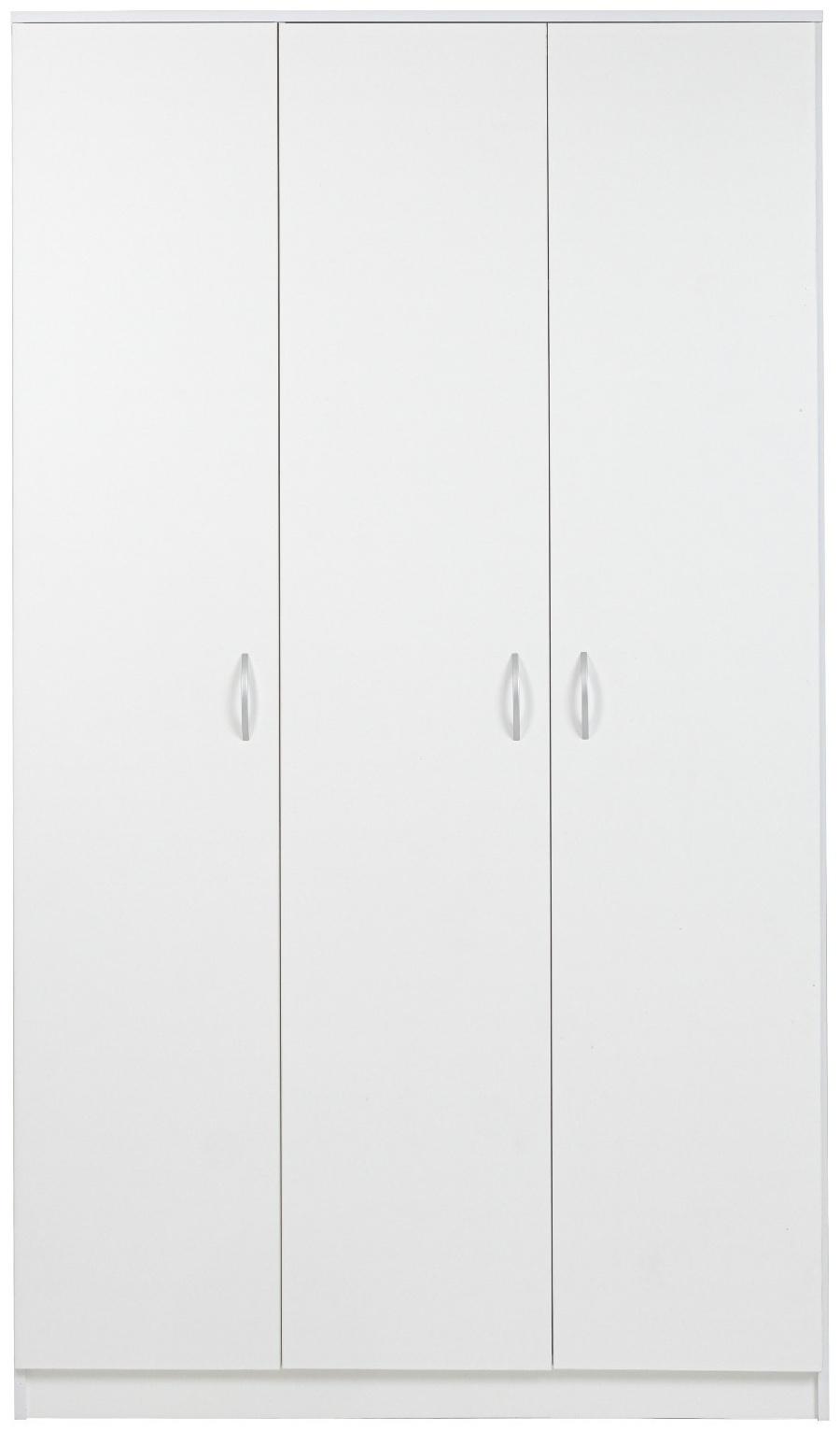 Шкаф распашной 3-х створчатый, 1210х500х2100, Белый