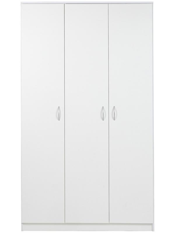 Шкаф распашной 3-х створчатый, 1210х500х2100, Белый