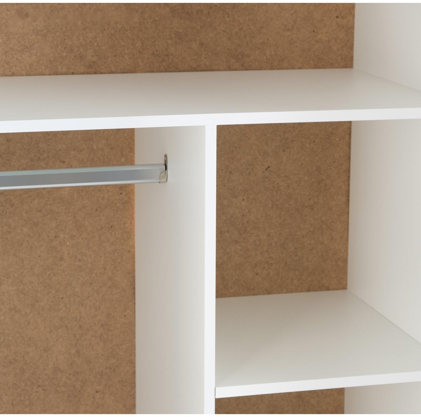 Шкаф распашной 2-х створчатый, 810х500х2100, Белый