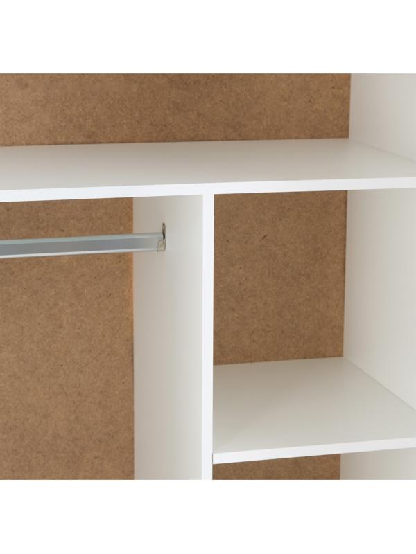 Шкаф распашной 2-х створчатый, 810х500х2100, Белый