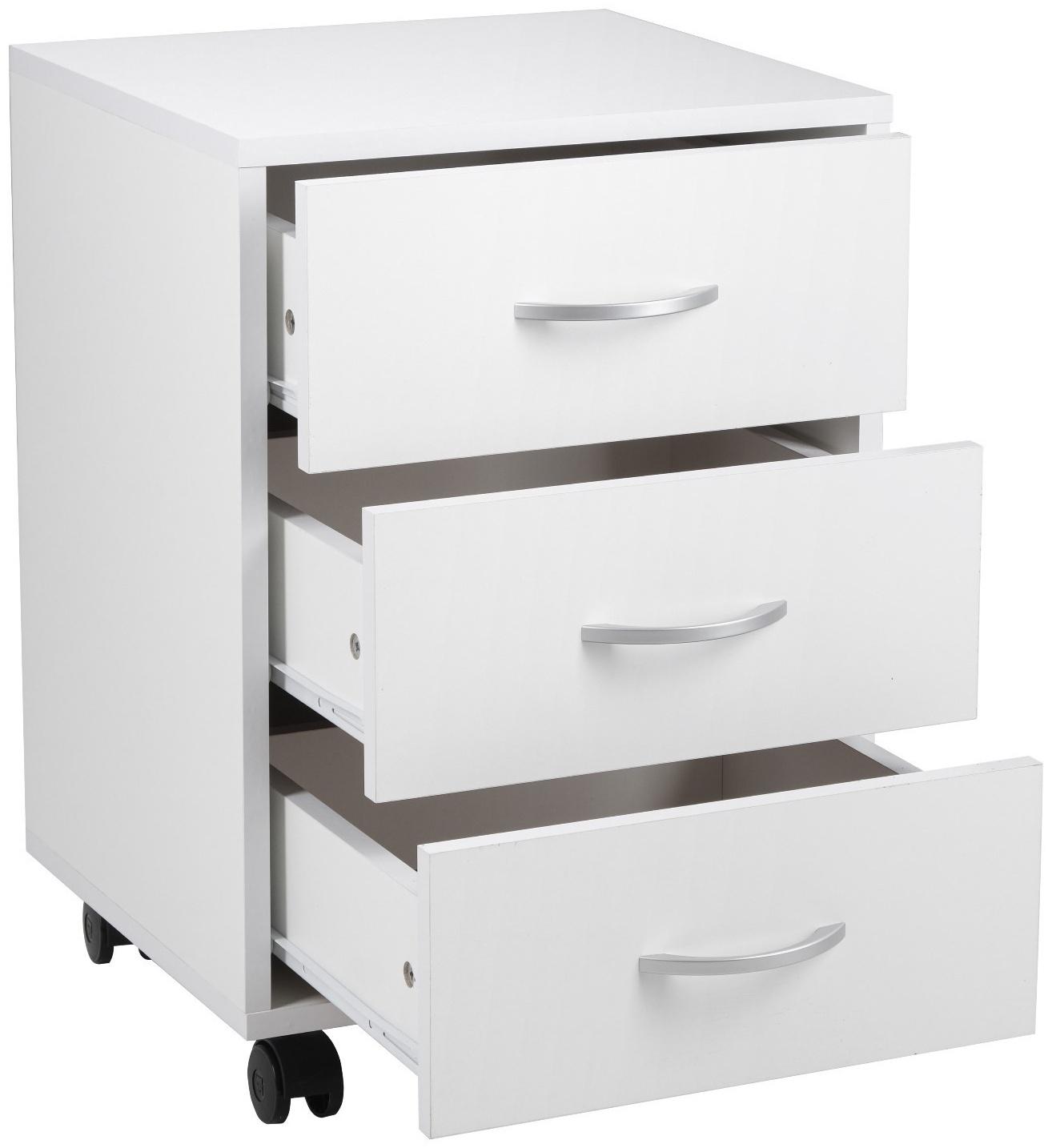 Тумба выкатная, 420х400х585, Белая