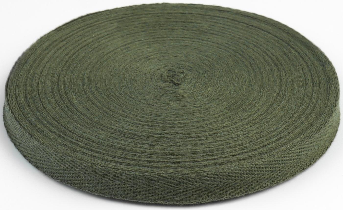 Лента киперная, 15 мм, 50 ± 1 м, плотность 3,33 гр/м, цвет хаки