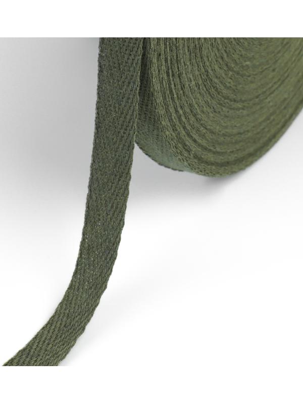 Лента киперная, 15 мм, 50 ± 1 м, плотность 3,33 гр/м, цвет хаки