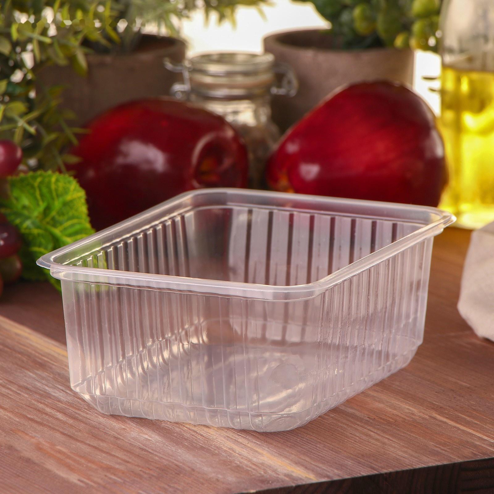 Контейнер одноразовый «Южуралпак», КР-179, 1000 мл, 17,9×13,2×7 см, цвет прозрачный