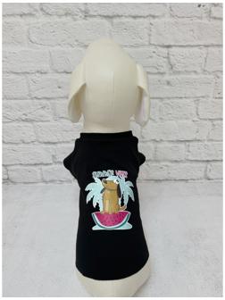 Футболка для собак с термопринтом, размер 20 (ДС 20, ОГ 30-32, ОШ 17-18 см), микс