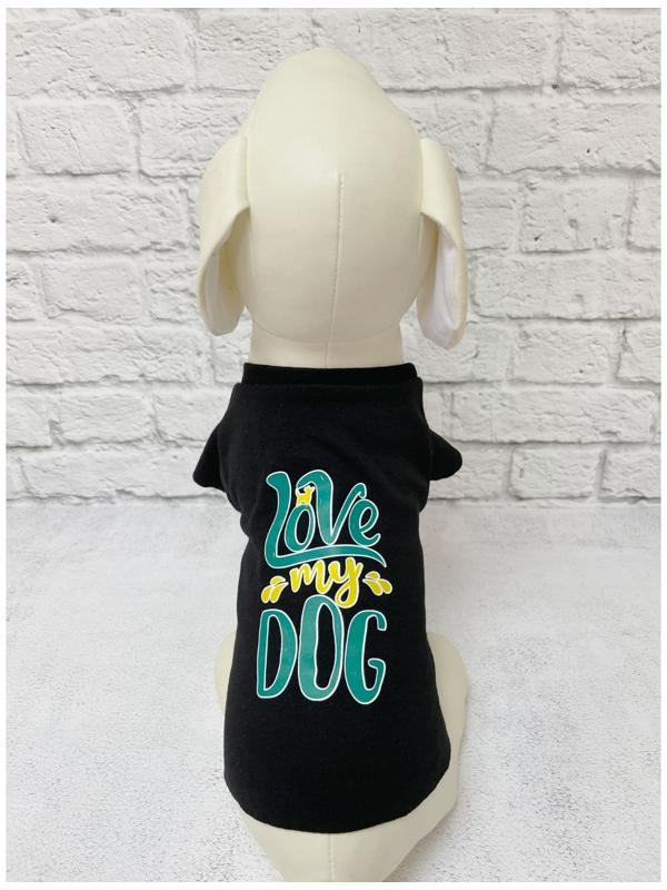 Футболка для собак с термопринтом, размер 20 (ДС 20, ОГ 30-32, ОШ 17-18 см), микс