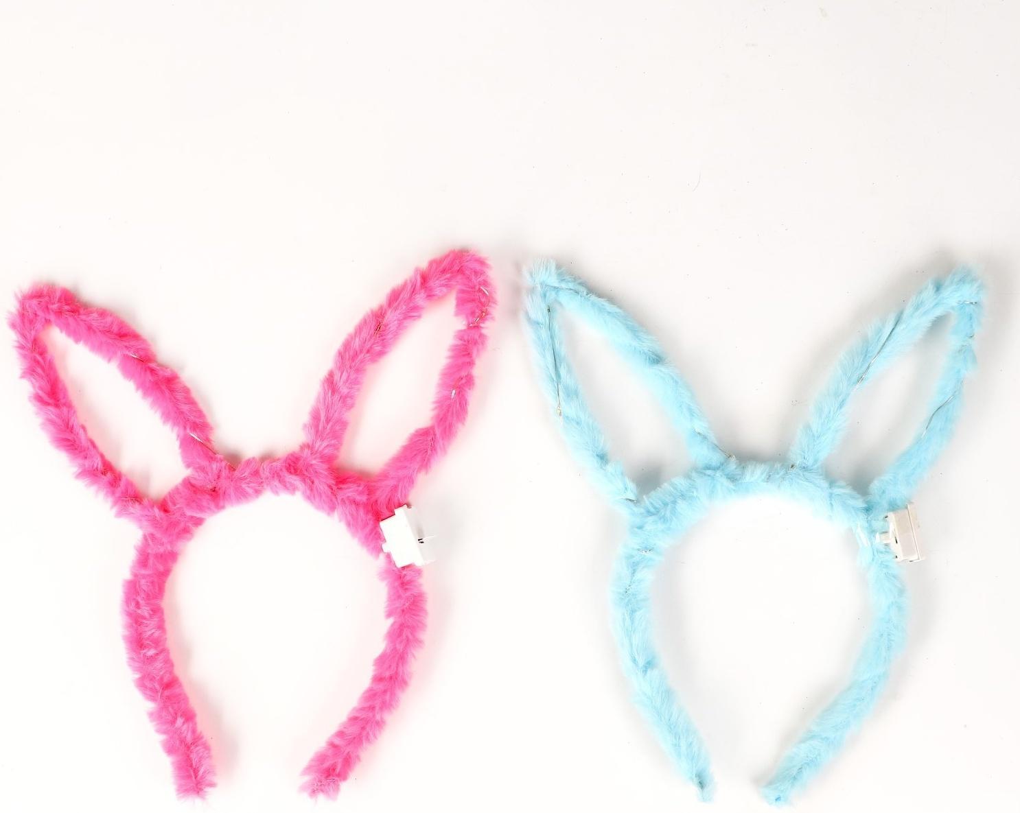 Карнавальный ободок «Зайка» световой, цвета МИКС