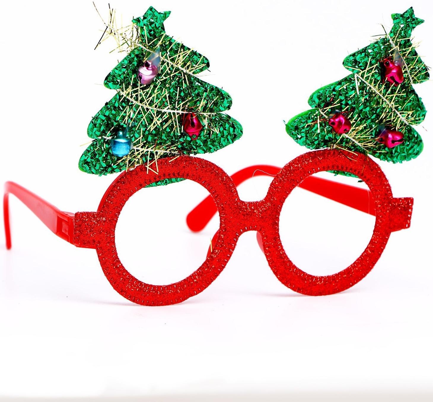 Карнавальные очки «Ёлочки» МИКС